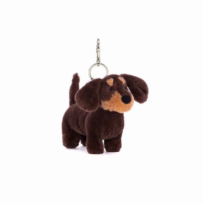 Jellycat Otto Sausage Hond Tas Bedeltje | KI0187459